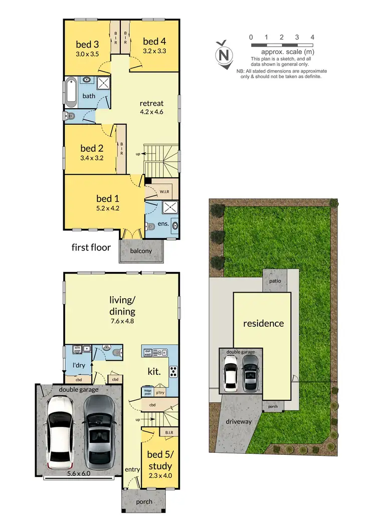 Floorplan of Homely house listing, 75 Evans Drive, Croydon VIC 3136