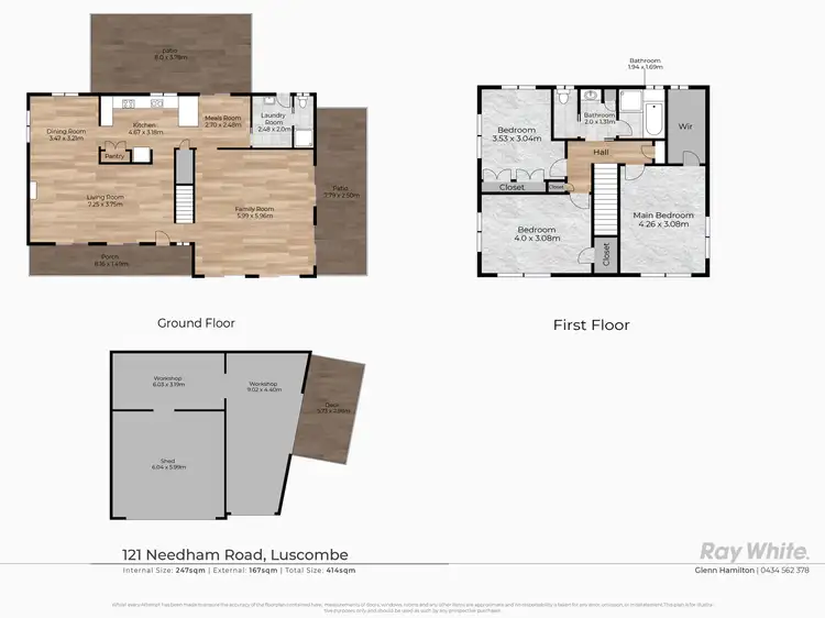 Floorplan of Homely rural property listing, 121 Needham Road, Luscombe QLD 4207