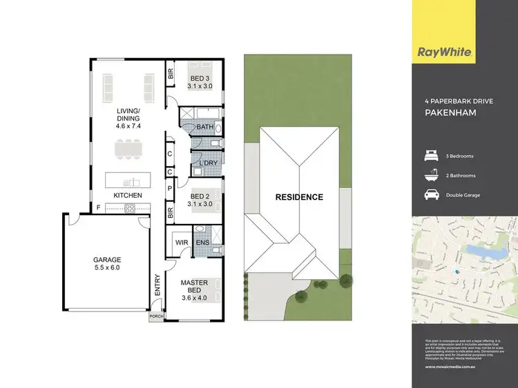 Floorplan of Homely house listing, 4 Paperbark Drive, Pakenham VIC 3810