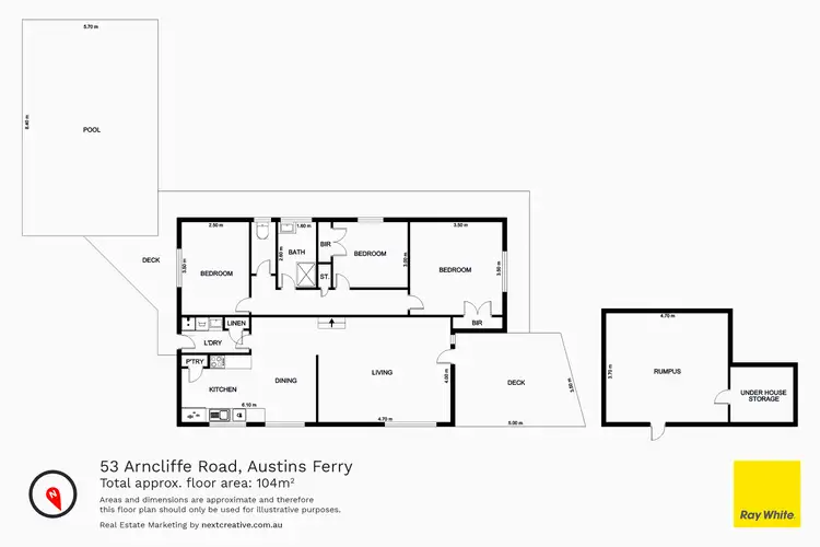 Floorplan of Homely house listing, 53 Arncliffe Road, Austins Ferry TAS 7011