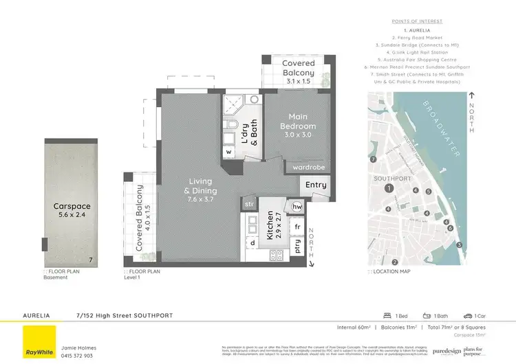 Floorplan of Homely unit listing, 7/152 High Street, Southport QLD 4215