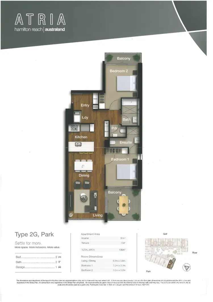 Floorplan of Homely apartment listing, 5301/331 MacArthur Avenue, Hamilton QLD 4007