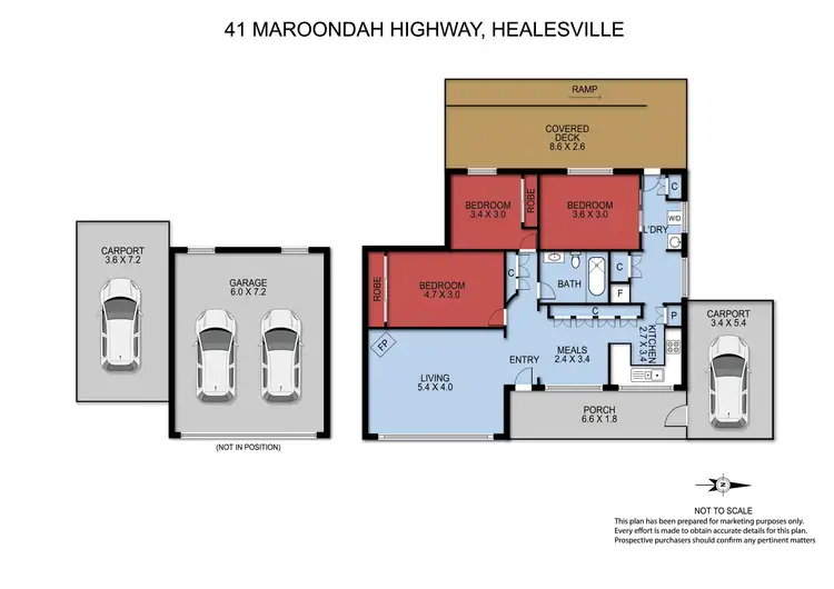 Floorplan of Homely house listing, 41 Maroondah Highway, Healesville VIC 3777