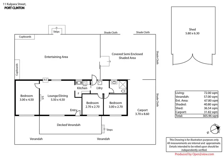 Floorplan of Homely house listing, 11 Kulpara Street, Clinton SA 5570