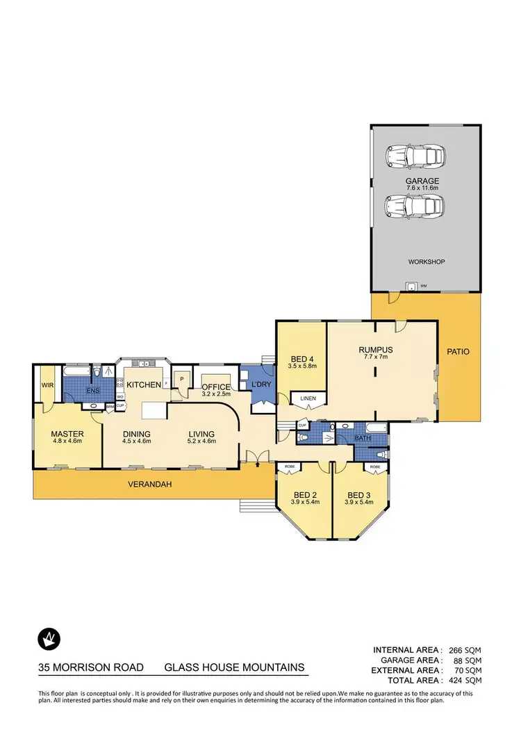 Floorplan of Homely house listing, 35 Morrison Road, Glass House Mountains QLD 4518