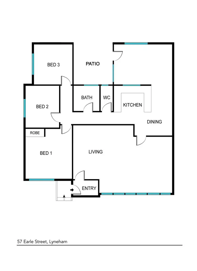 Floorplan of Homely house listing, 57 Earle Street, Lyneham ACT 2602