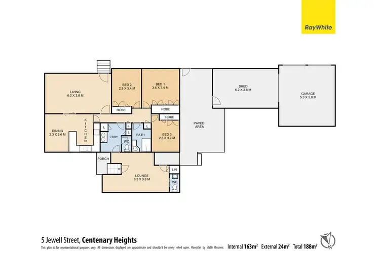 Floorplan of Homely house listing, 5 Jewell Street, Centenary Heights QLD 4350