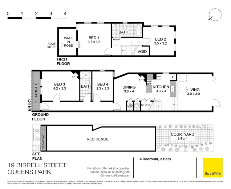 Floorplan of Homely house listing, 19 Birrell Street, Queens Park NSW 2022