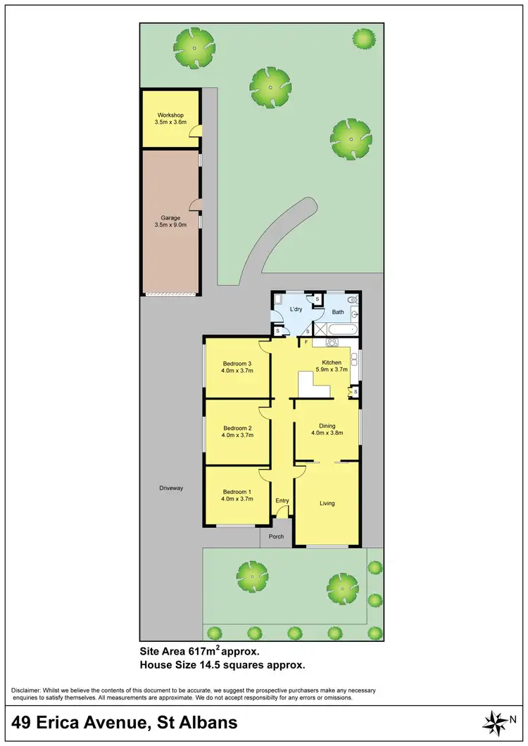 Floorplan of Homely house listing, 49 Erica Avenue, St Albans VIC 3021