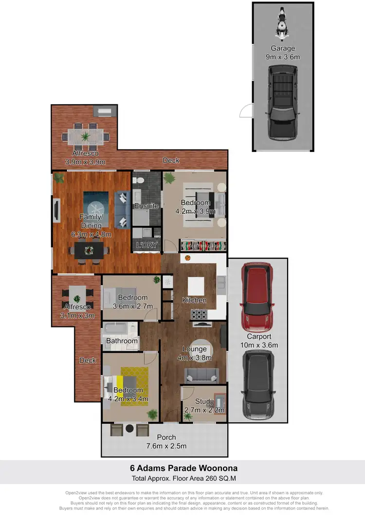 Floorplan of Homely house listing, 6 Adams Parade, Woonona NSW 2517