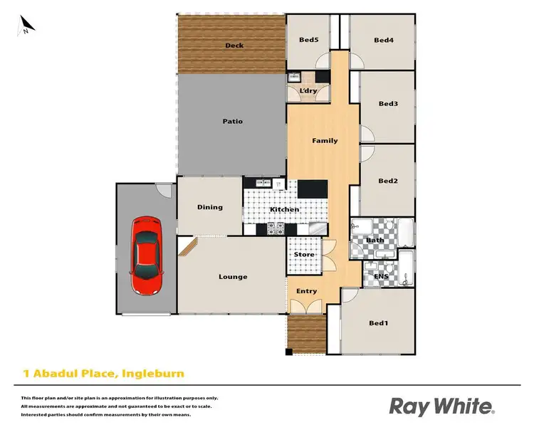 Floorplan of Homely house listing, 1 Abadal Place, Ingleburn NSW 2565