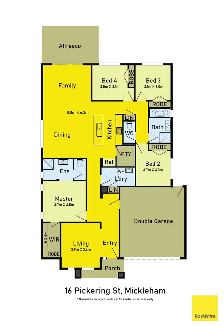 Floorplan of Homely house listing, 16 Pickering Street, Mickleham VIC 3064