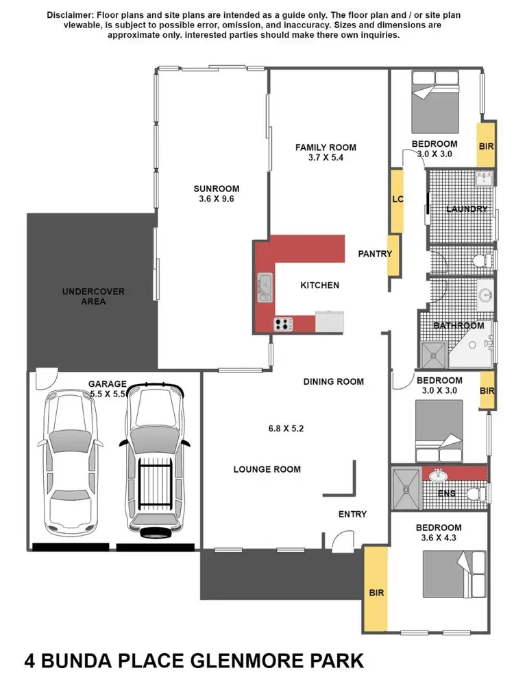 Floorplan of Homely house listing, 4 Bunda Place, Glenmore Park NSW 2745