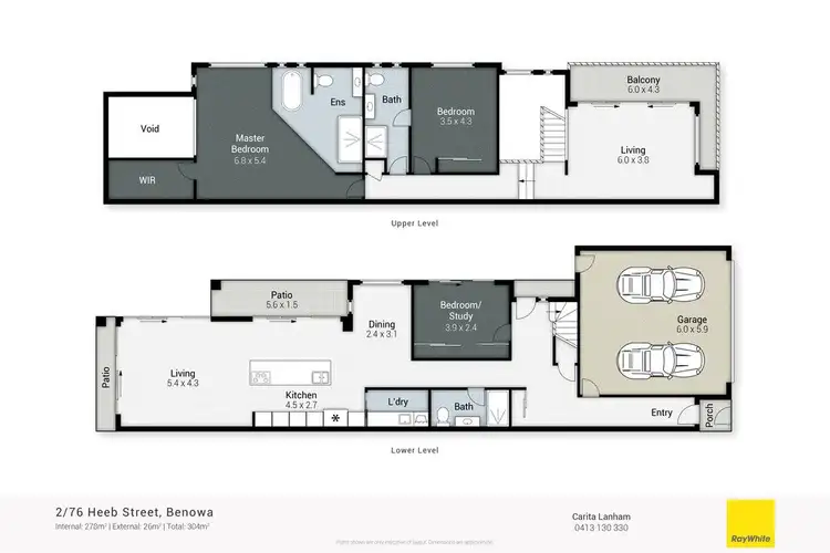 Floorplan of Homely semi-detached listing, 2/76 Heeb Street, Benowa QLD 4217