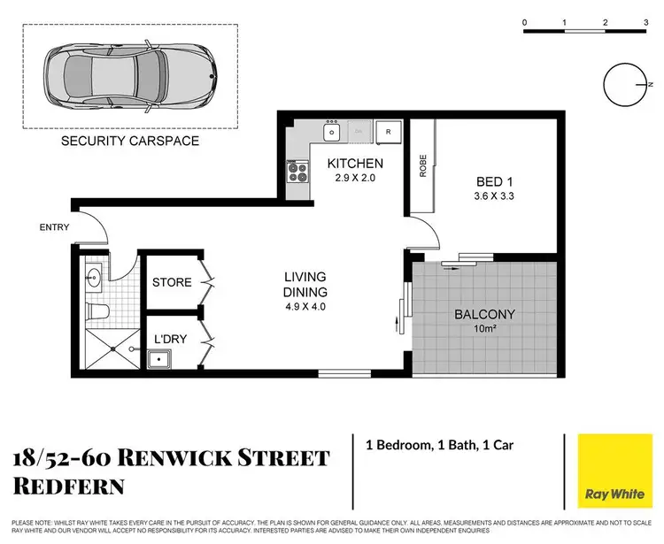 Floorplan of Homely apartment listing, 18/52-60 Renwick Street (Enter via Regent St), Redfern NSW 2016