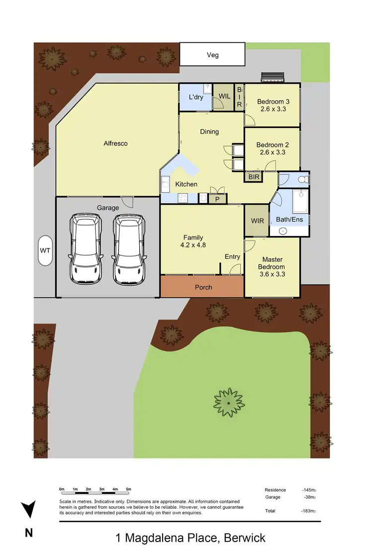 Floorplan of Homely house listing, 1 Magdalena Place, Berwick VIC 3806