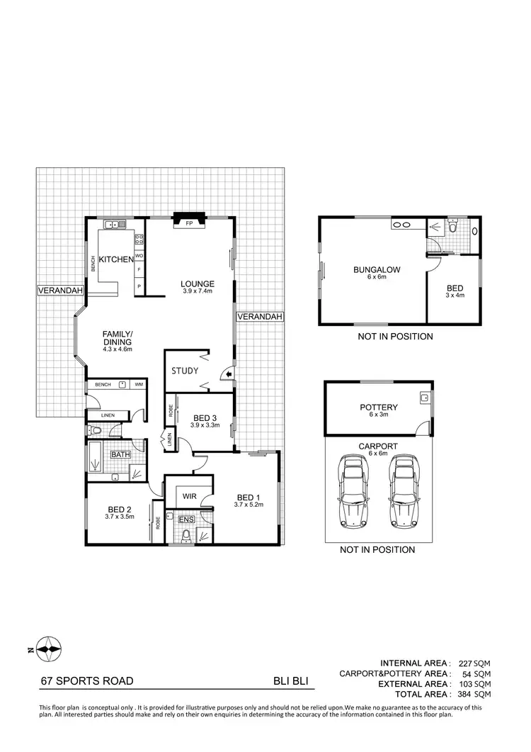 Floorplan of Homely rural property listing, 67 Sports Road, Bli Bli QLD 4560