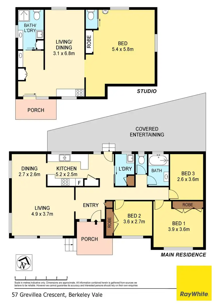Floorplan of Homely house listing, 57 Grevillea Crescent, Berkeley Vale NSW 2261