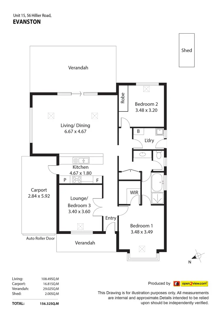 Floorplan of Homely house listing, 15/56A Hillier Road, Evanston SA 5116
