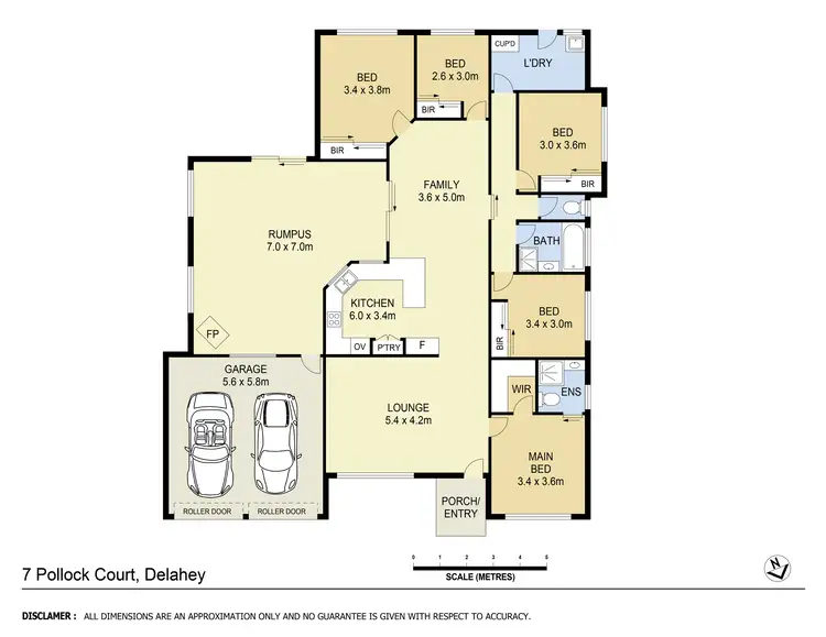 Floorplan of Homely house listing, 7 Pollock Court, Delahey VIC 3037