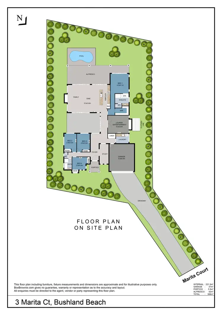 Floorplan of Homely house listing, 3 Marita Court, Bushland Beach QLD 4818