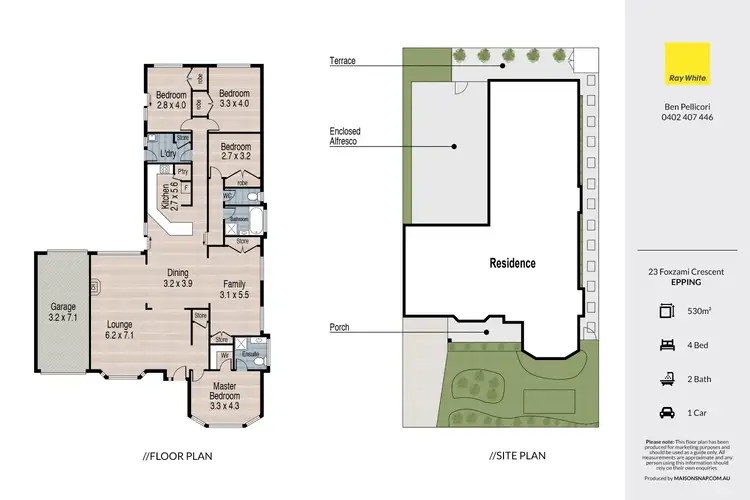 Floorplan of Homely house listing, 23 Foxzami Crescent, Epping VIC 3076
