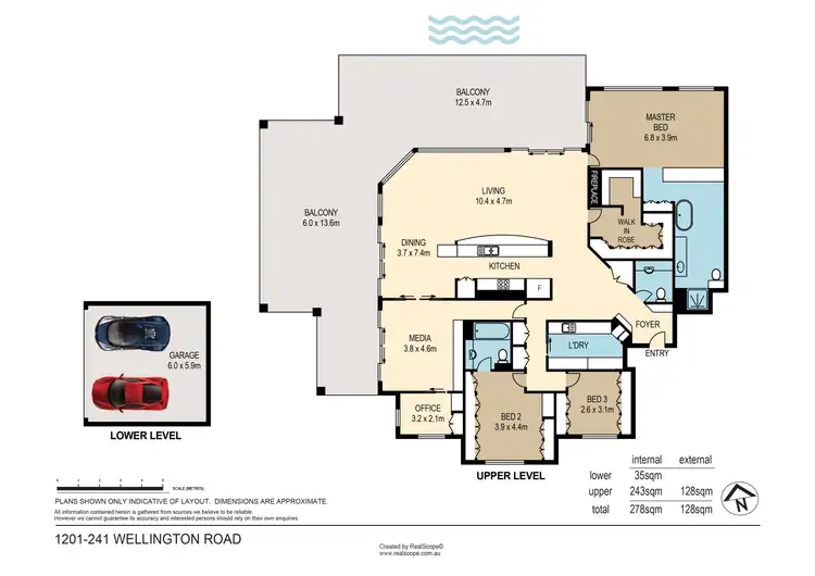 Floorplan of Homely apartment listing, 1201/241 Wellington Road, Kangaroo Point QLD 4169