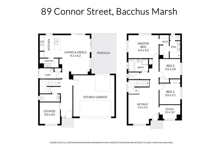 Floorplan of Homely house listing, 89 Connor Street, Bacchus Marsh VIC 3340