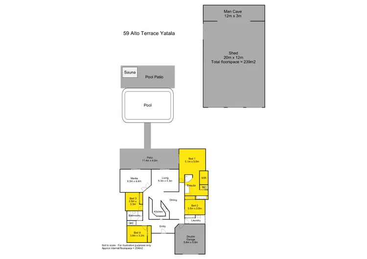 Floorplan of Homely house listing, 59 Alto Terrace, Yatala QLD 4207