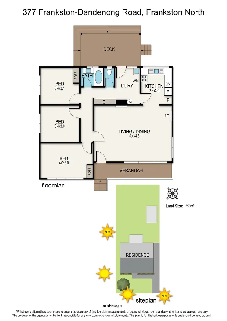 Floorplan of Homely house listing, 377 Frankston-Dandenong Road, Frankston North VIC 3200