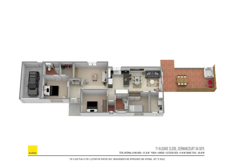 Floorplan of Homely house listing, 11 Kildare Close, Dernancourt SA 5075