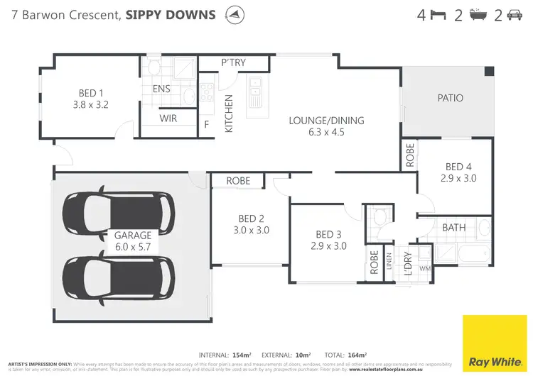 Floorplan of Homely house listing, 7 Barwon Crescent, Sippy Downs QLD 4556