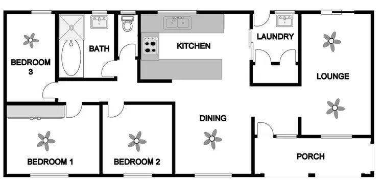 Floorplan of Homely house listing, 64 Hurcombe Crescent, Port Augusta West SA 5700