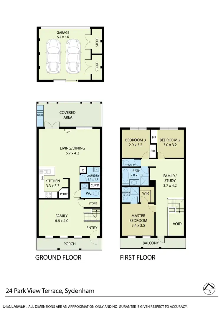 Floorplan of Homely townhouse listing, 24 Park View Terrace, Sydenham VIC 3037