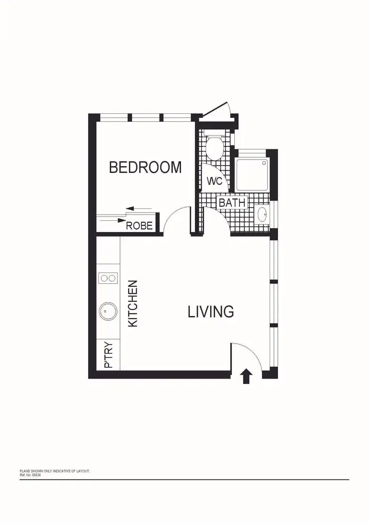 Floorplan of Homely unit listing, 1/150 Monaro Crescent, Red Hill ACT 2603