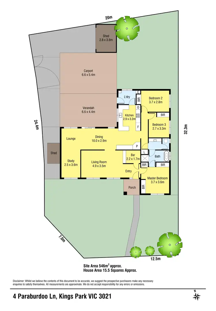 Floorplan of Homely house listing, 4 Paraburdoo Lane, Kings Park VIC 3021