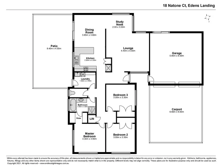 Floorplan of Homely house listing, 18 Natone Court, Edens Landing QLD 4207