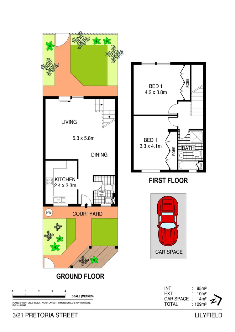 Floorplan of Homely house listing, 3/21 Pretoria Street, Lilyfield NSW 2040