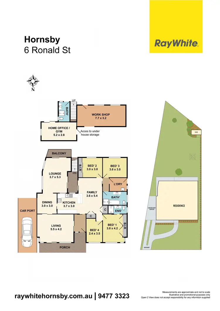Floorplan of Homely house listing, 6 Ronald Street, Hornsby NSW 2077