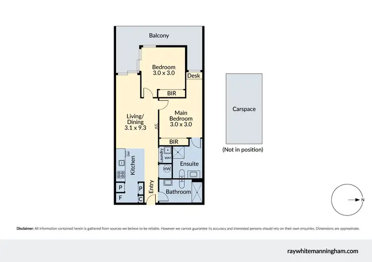 Floorplan of Homely apartment listing, 249/660 Blackburn Road, Notting Hill VIC 3168