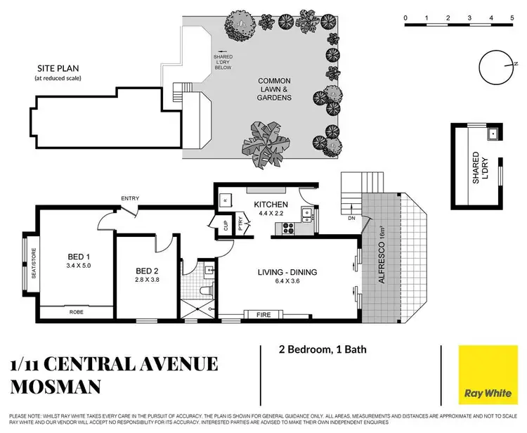 Floorplan of Homely apartment listing, 1/11 Central Avenue, Mosman NSW 2088