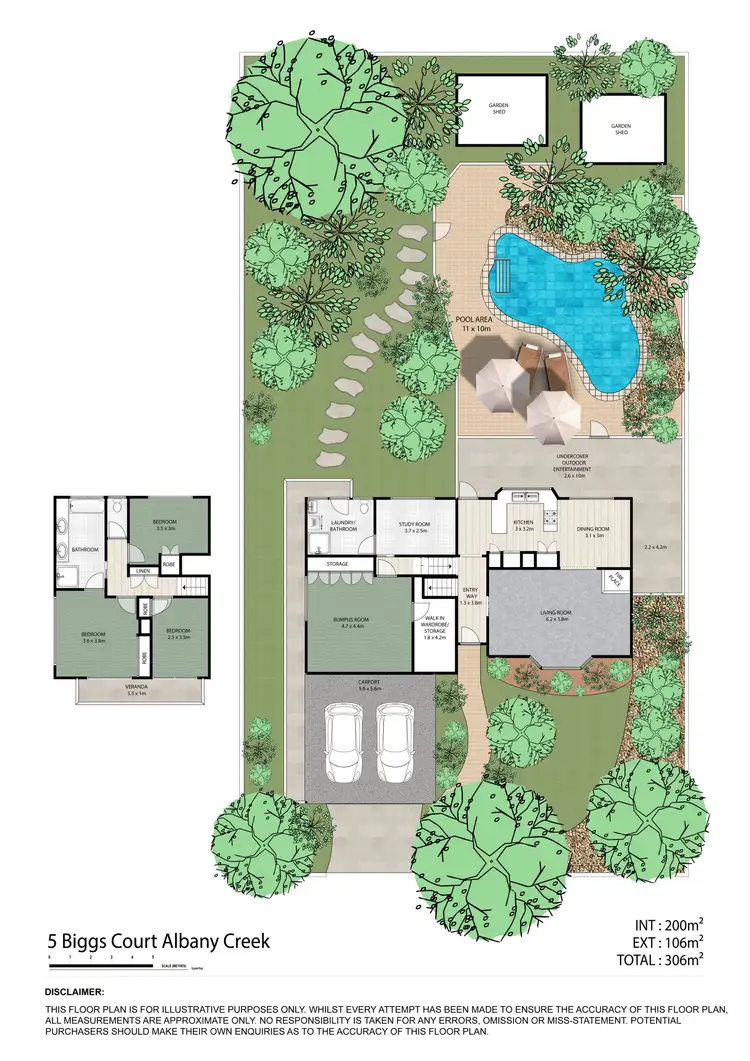 Floorplan of Homely house listing, 5 Biggs Court, Albany Creek QLD 4035