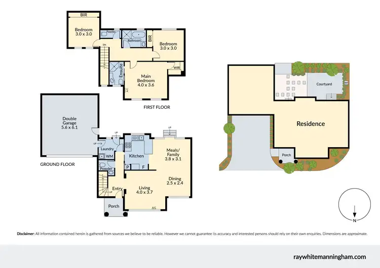 Floorplan of Homely townhouse listing, 2/6 Creswick Street, Donvale VIC 3111