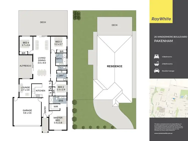 Floorplan of Homely house listing, 26 Windermere Boulevard, Pakenham VIC 3810