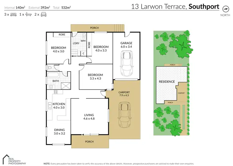 Floorplan of Homely house listing, 13 Larwon Terrace, Southport QLD 4215