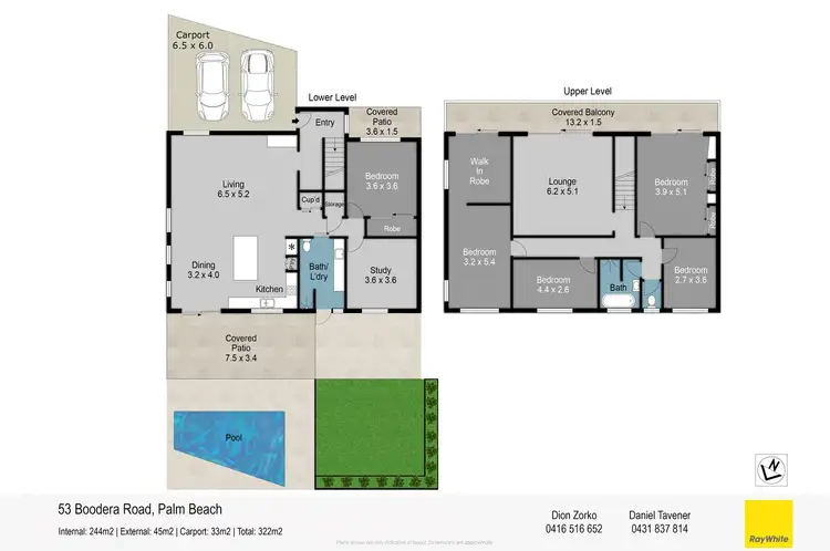 Floorplan of Homely house listing, 53 Boodera Road, Palm Beach QLD 4221