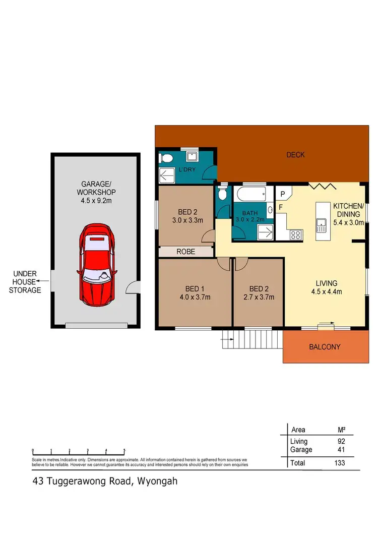 Floorplan of Homely house listing, 43 Tuggerawong Road, Wyongah NSW 2259