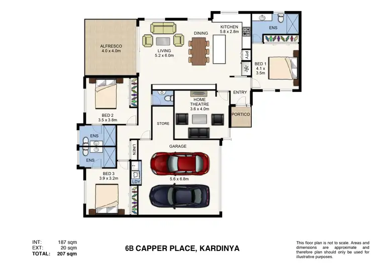 Floorplan of Homely house listing, 6B Capper Place, Kardinya WA 6163