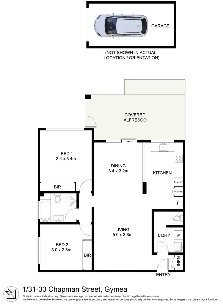 Floorplan of Homely unit listing, 1/31-33 Chapman Street, Gymea NSW 2227