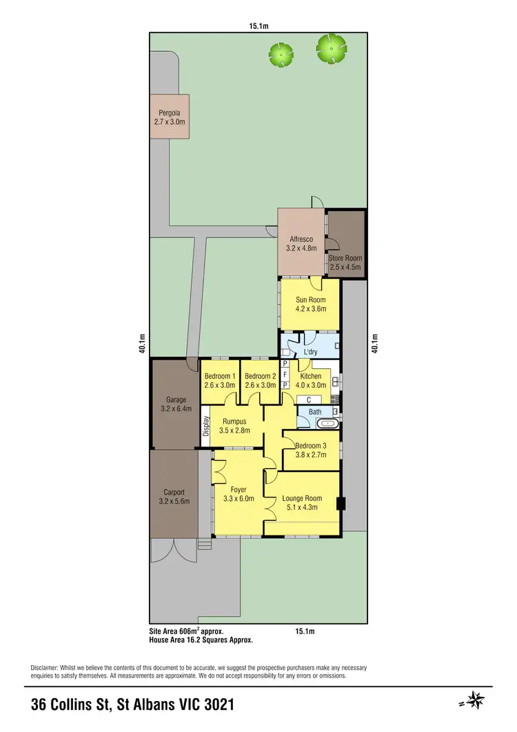 Floorplan of Homely house listing, 36 Collins Street, St Albans VIC 3021